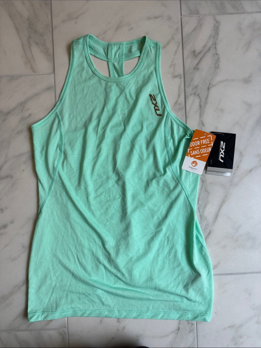 2XU Mint Green Racerback Performance Tank